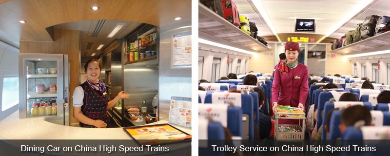 Facilities and Staff on China High Speed Train
