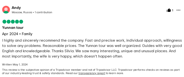 china yunnan tour review