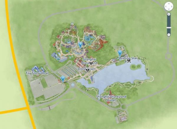 Shanghai Disneyland Map