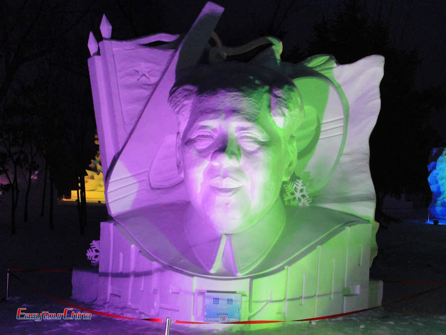 Snow Sculpture in Sun Island Harbin