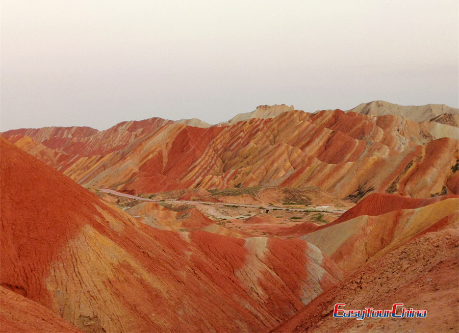 See the colorful Rainbow Mountain on Zhangye Tour
